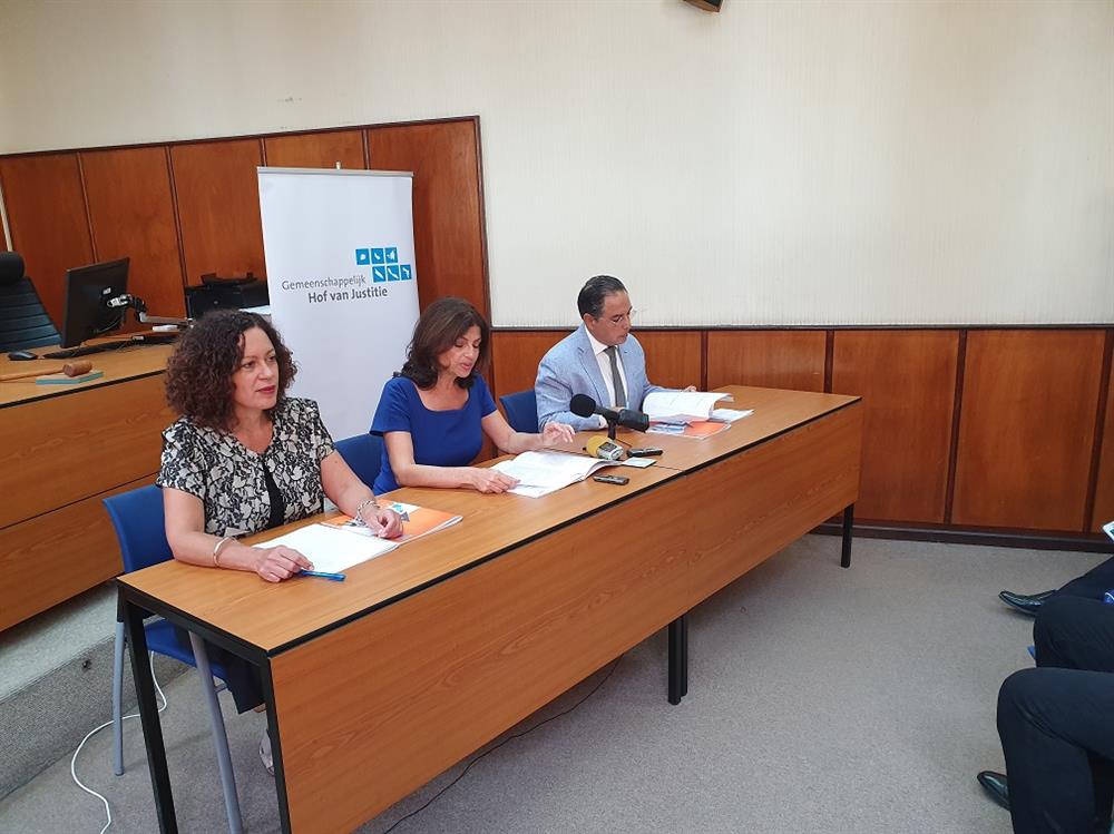 Press Conference (f.l.t.r.: Coryse Barendregt, Eunice Saleh and Mauritsz de Kort)
